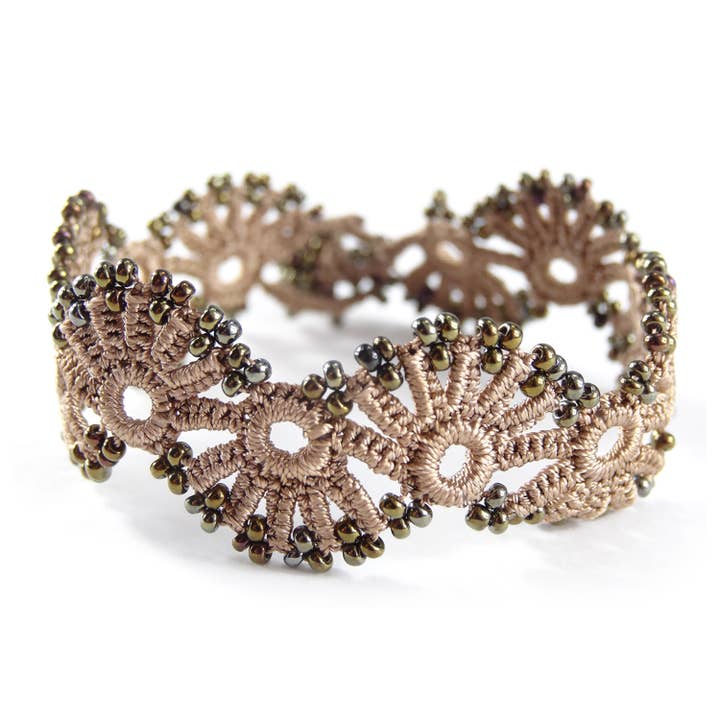 Karawan Authentic - Vendita all'ingrosso Bracciale in tessuto/intrecciato - Bracciale in tessuto di pizzo « YELIN »6