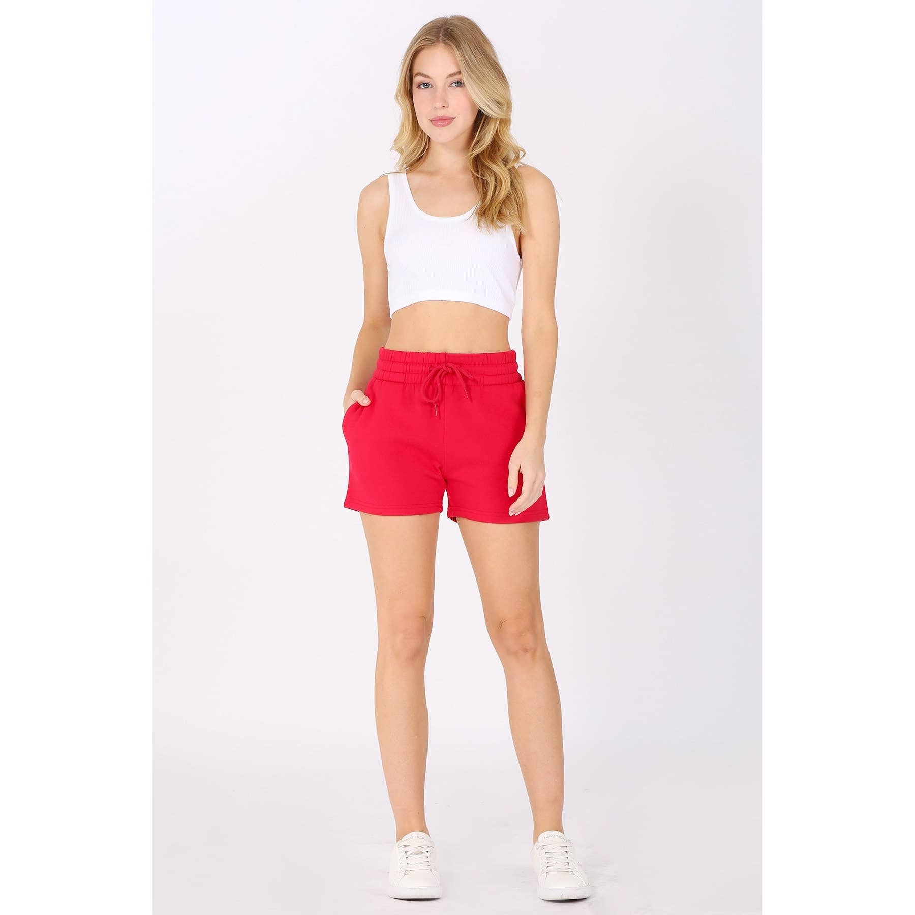 UP CLOTHING - Wholesale Shorts – Women’s - Solid Fleece Lounge Sweat Shorts11