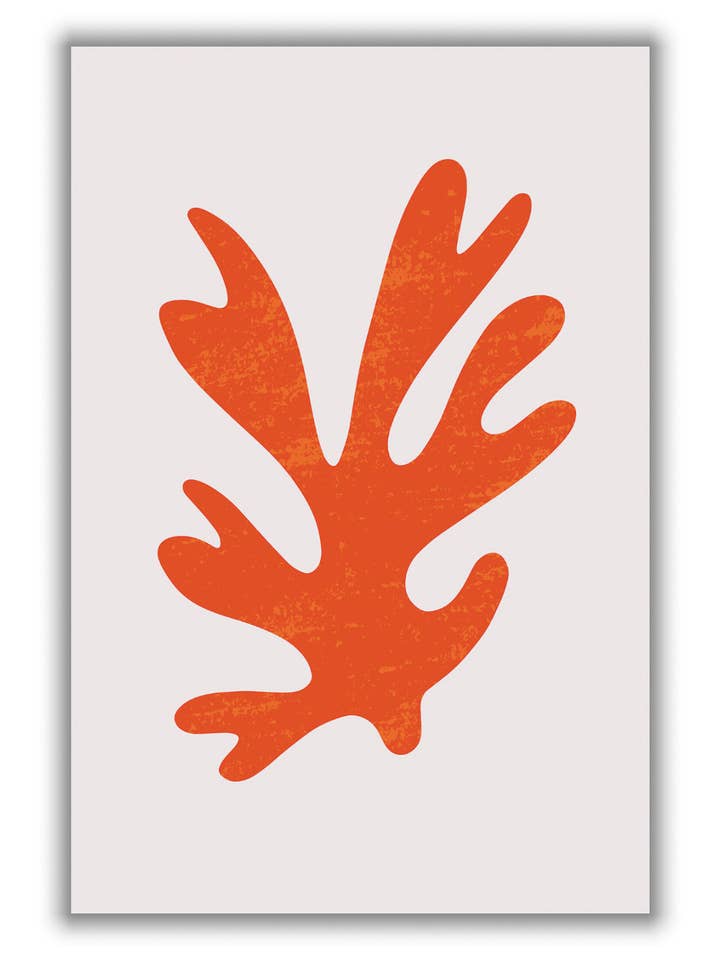 Abstracte rode algen voor wholesale door Stanley Print House