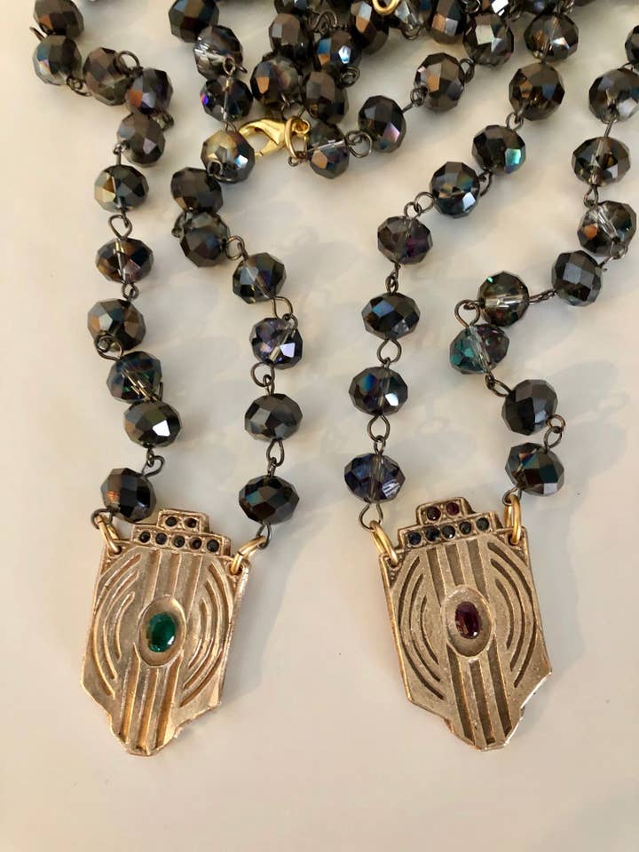 Collar Art Deco para venta al por mayor de Michelle DaRin Jewelry