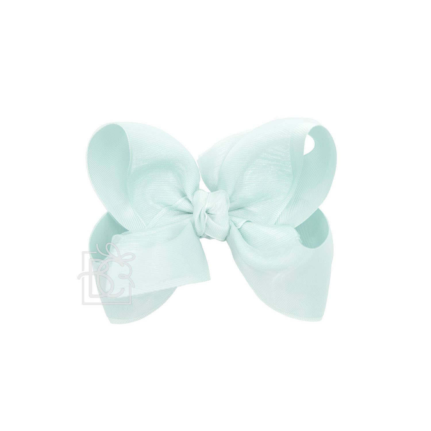 Beyond Creations, LLC – wholesale Hair bow – Kids – LAYERED ORGANZA/GROSGRAIN BOW ON CLIP45