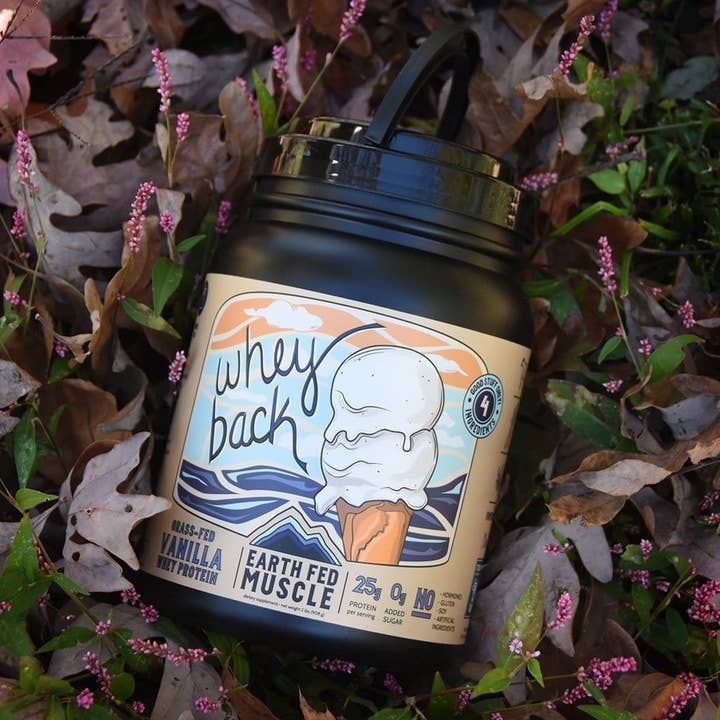 Earth Fed Muscle - Wholesale Protein/Superfood Powder - Whey Back Vanilla Grass Fed Protein