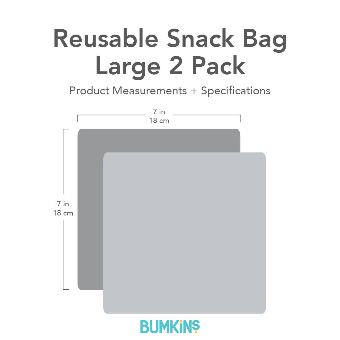Bumkins - Wholesale Lunch Bag/Box - Kids - Reusable Snack Bag, Large 2-Pack: Jungle & Animal Prints8