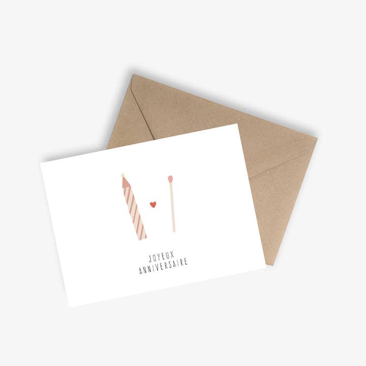 LE PAPIER GRAPHIQUE - Wholesale Anniversary Card - Birthday Duo - Simple Birthday Card1