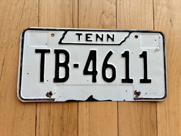 1960s/1970s Base Tennessee License Plate for wholesale by RusticPlates