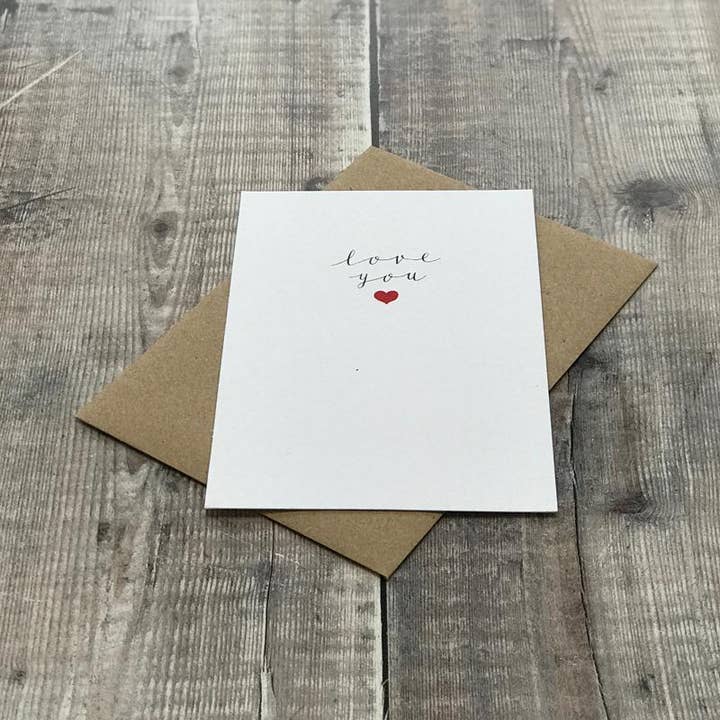 Lomond Paper Co - Wholesale Love card - Love You2