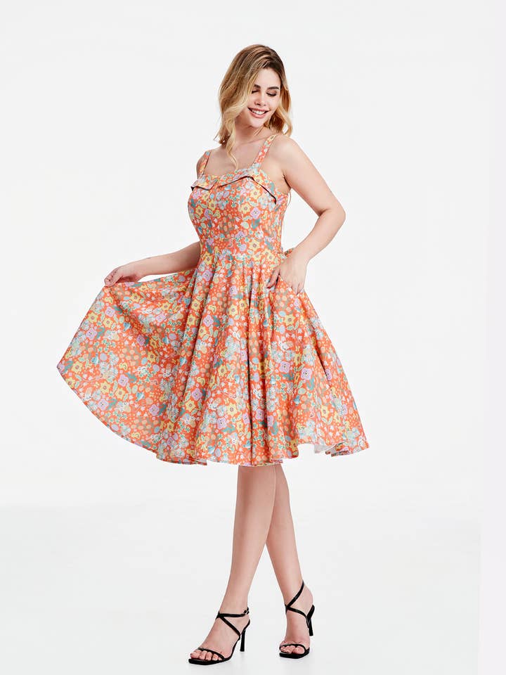 263123 | Kyla | Moustaches en lin & Fleurs sauvages pour la vente par Miss Lulo