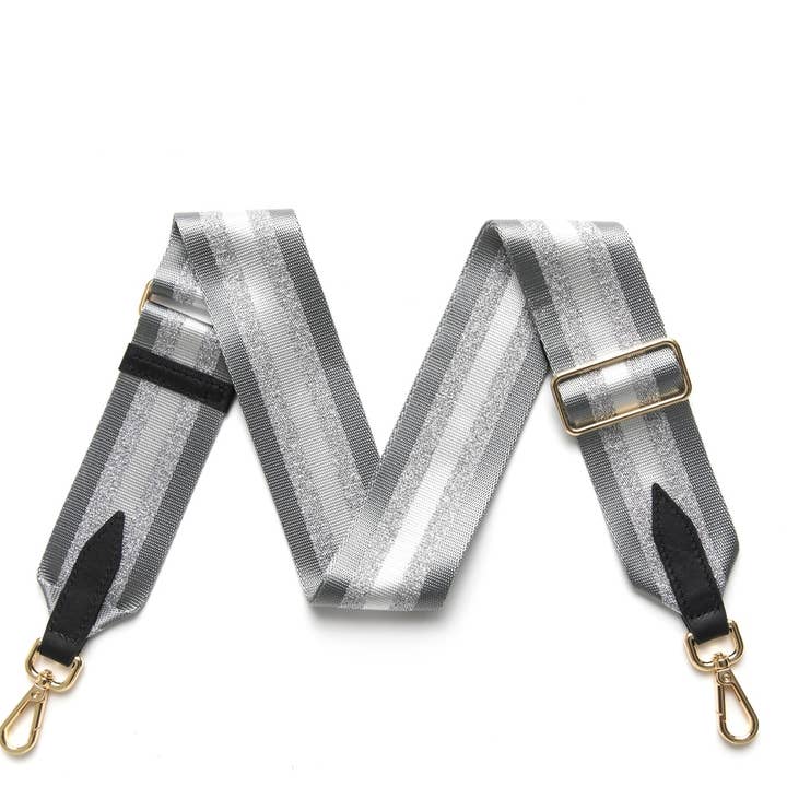 MONTTE DI JINNE - Wholesale Bag Strap - Women's - Bag Strap with Silken Finish - Metallic Stripes5