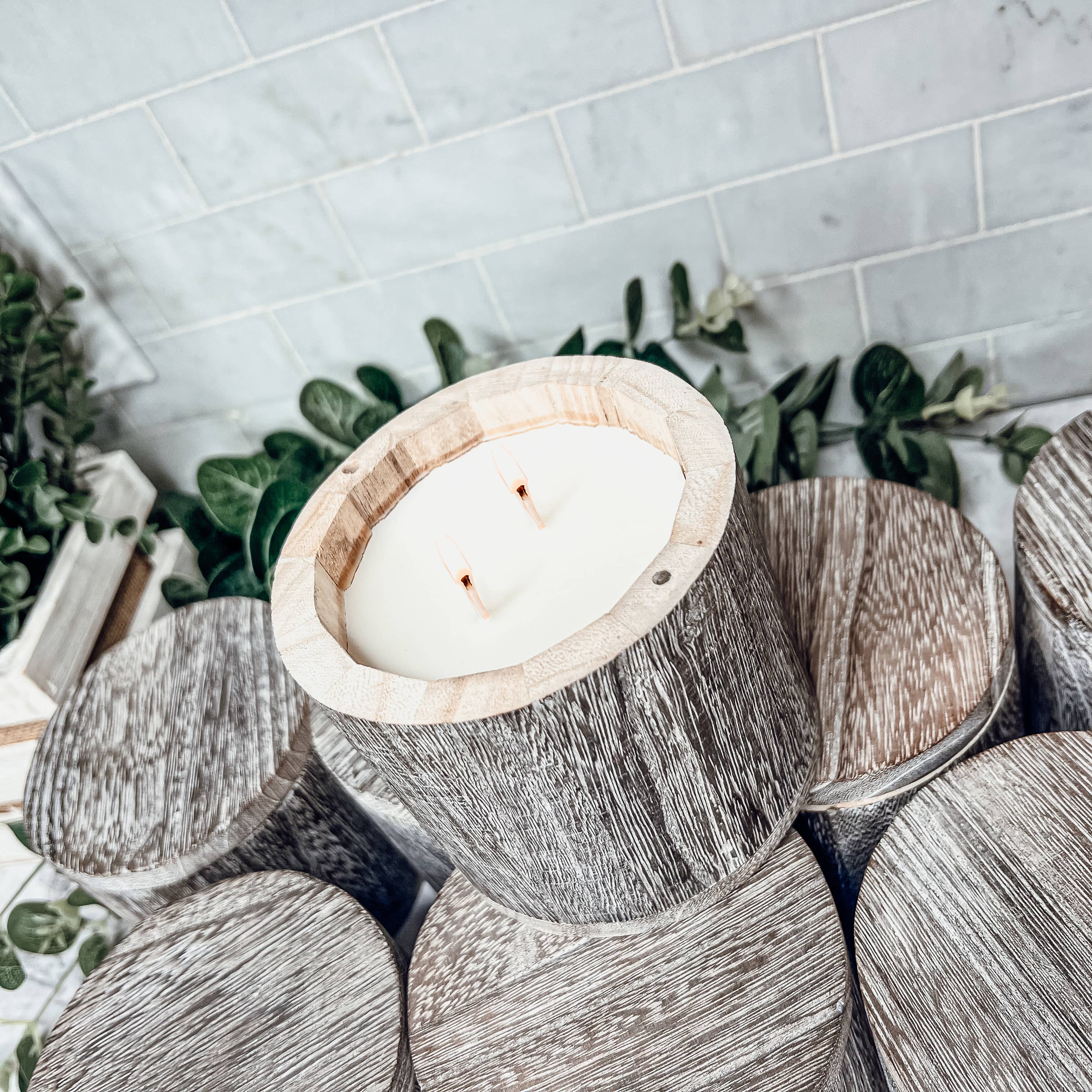 Gia Roma – wholesale Burkljus – Återanvändbar ljusvas i trä med lock, sojavax20