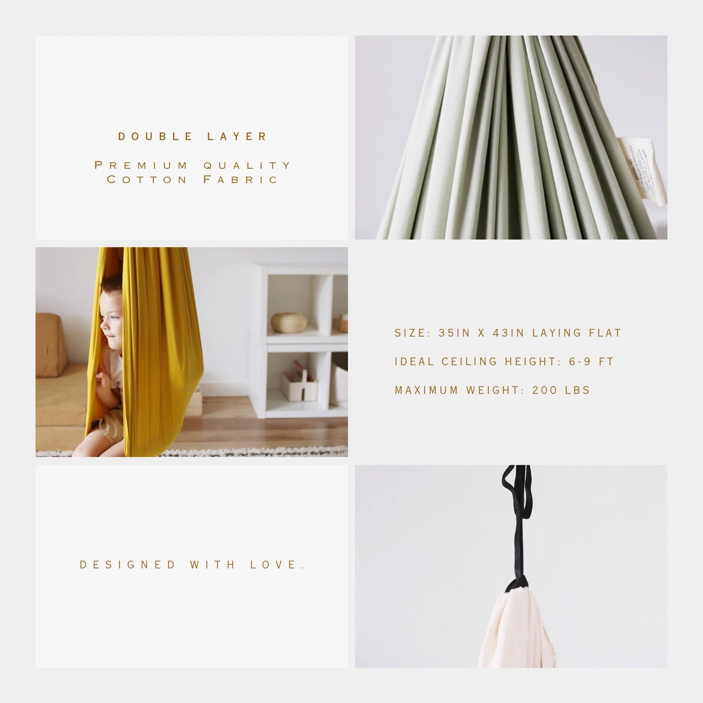 Marlowe & Co - Wholesale Swing - Kids & Baby - Oat Cotton Sensory Swing10