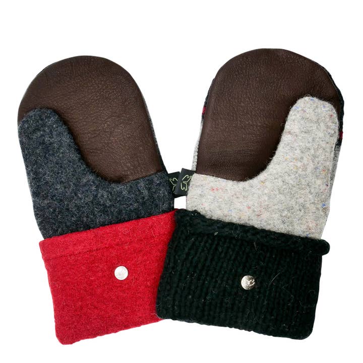 Baabaazuzu - Wholesale Mittens - Men's - Men's Mittens with Buckskin Palms - Ready to Ship