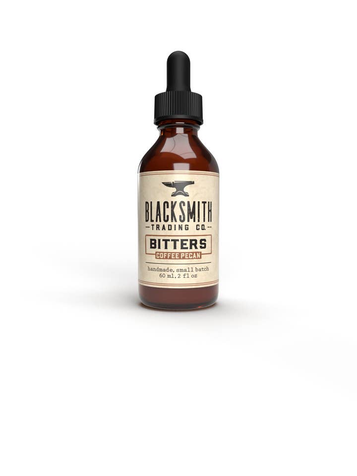 Coffee Pecan Bitters for wholesale by Blacksmith Trading Co