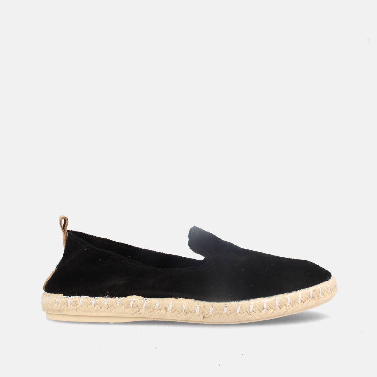 LOLA Espadrilles for women in suede Lola jute floor black for wholesale on Faire0