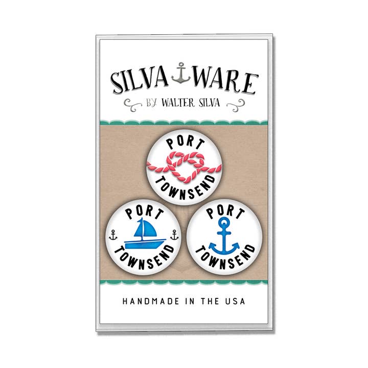 Port Townsend, Washington State Souvenir 3 Pack Magnets for wholesale by Silva Ware By Walter Silva