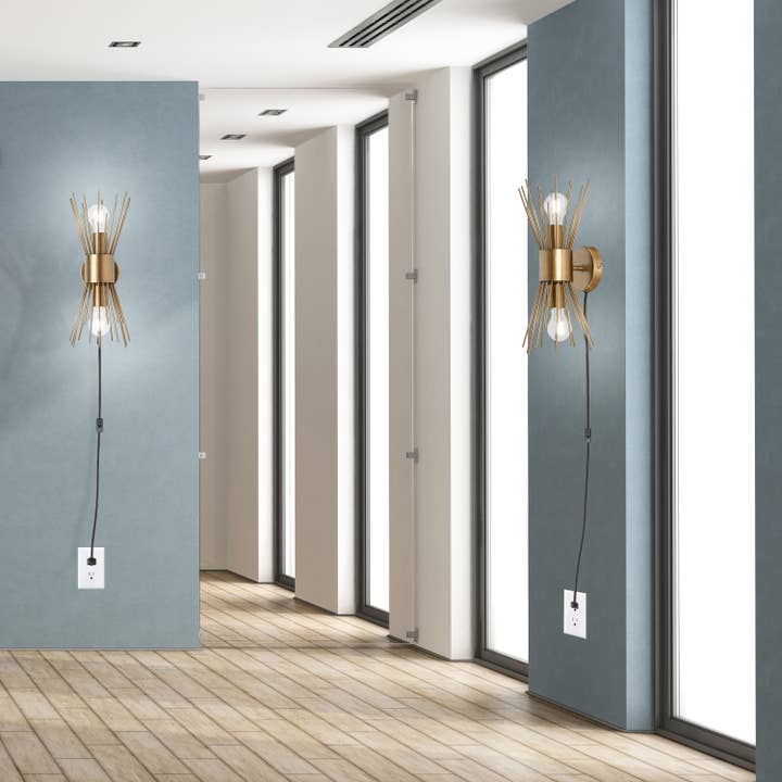 16.5"H Arlo Modern Indoor Plug-In Wall Sconce for wholesale by River of Goods