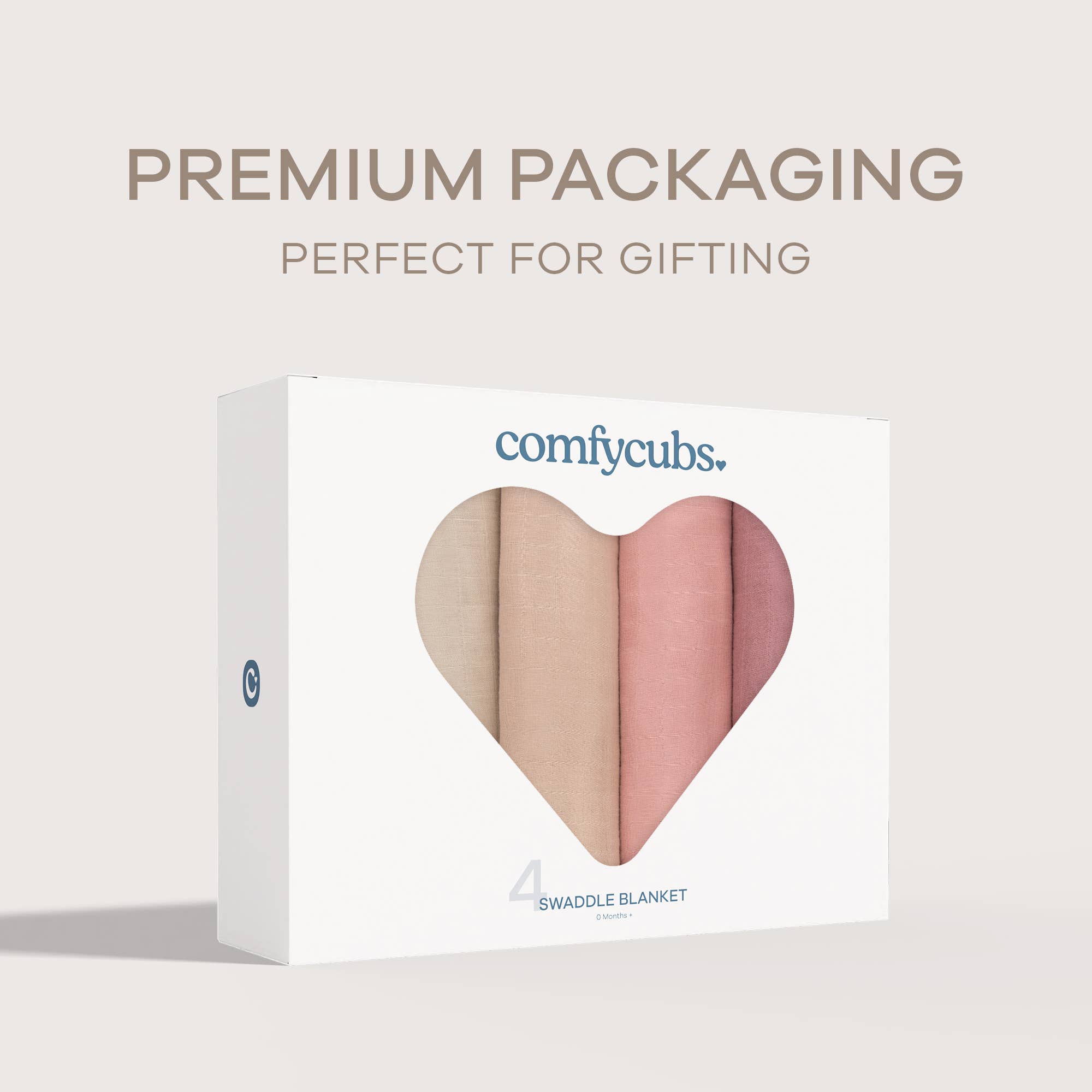 Comfy Cubs – Engroshandel Svøb - Baby – Musselin svøbetæpper, pakke med 4, 47" x 47" fra Comfy Cubs20