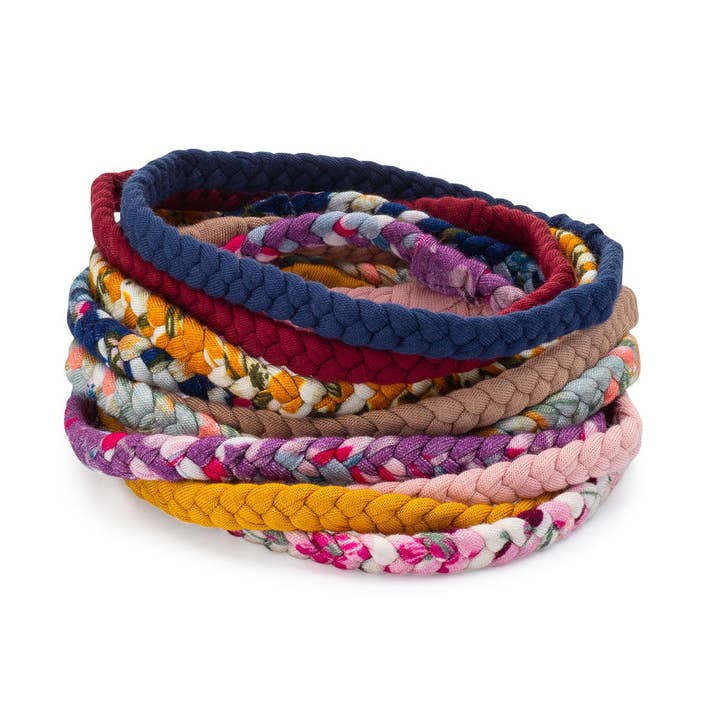 Parker Baby Co. - Wholesale Fashion Headband - Baby - Marigold Set - Braided Headbands - 10 Pack0