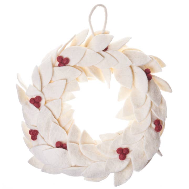 Global Goods Partners - Wholesale Wreath - Felt Holiday Wreath2
