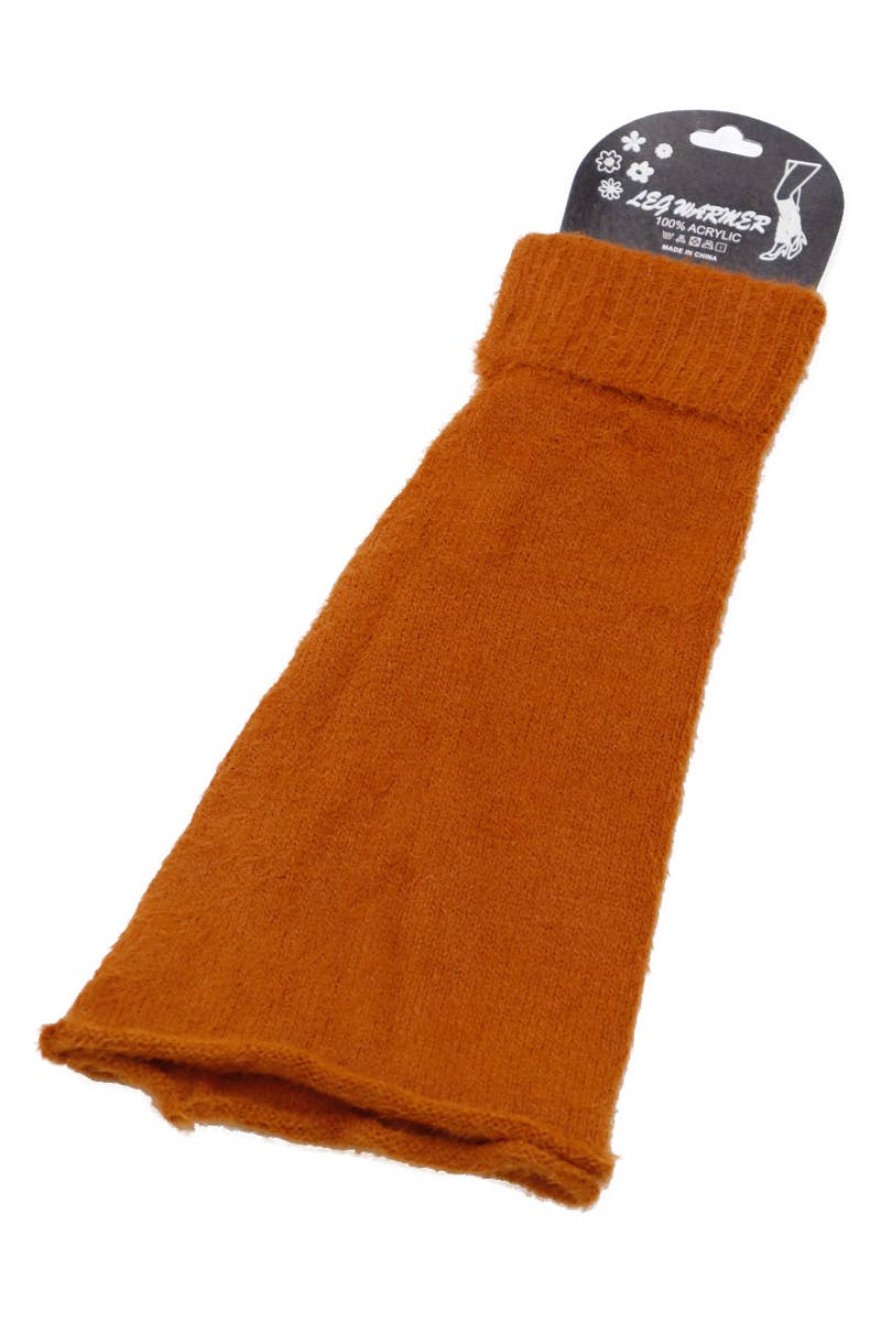 ASSORTED Fuzzy Flared Baggy Knitted Y2k Leg Warmers for wholesale on Faire3