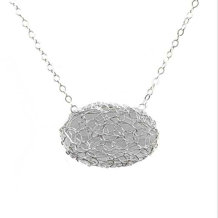 Arivka Jewelry – Engroshandel Halskæde med vedhæng – Haumea Halskæde Moonstone I Sølv1