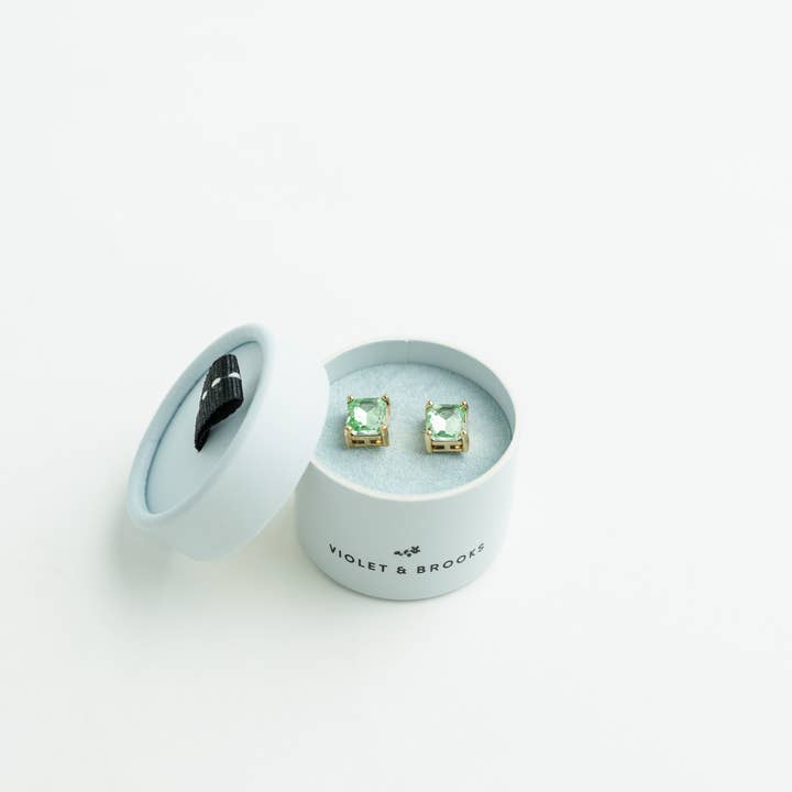 Violet & Brooks - Wholesale Stud/Post Earrings - Crystal Powder Boxed Earring24