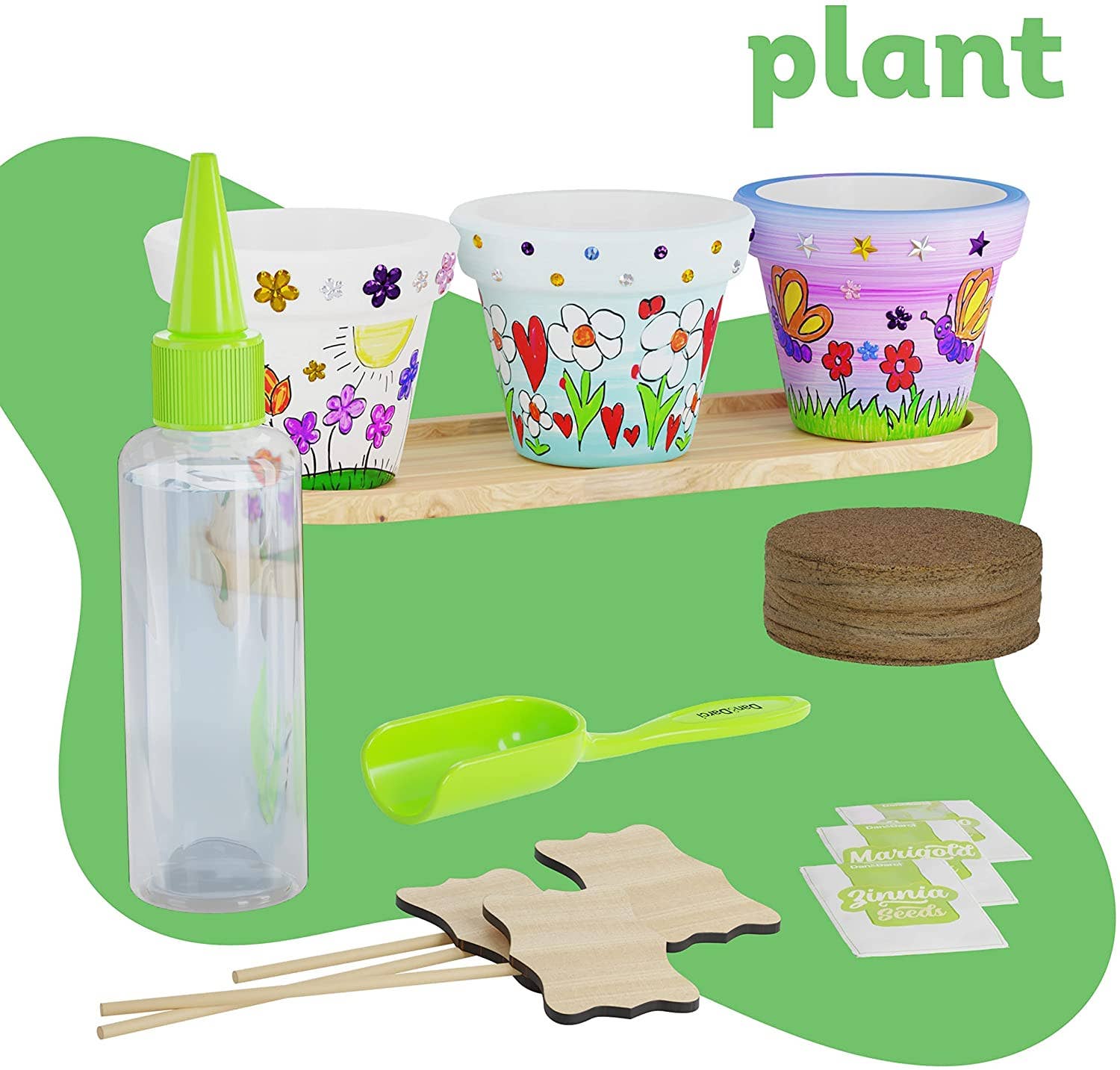 Dan&Darci - Wholesale DIY Craft Kit - Kids - Cast, Paint & Plant Kit for Kids &5