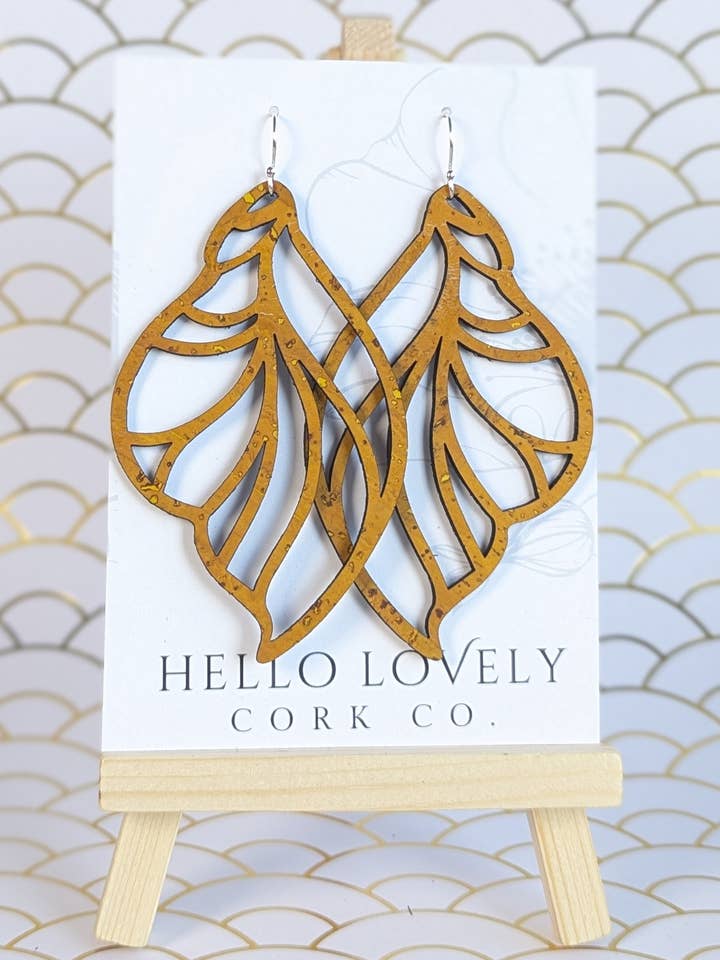 Fairy Earrings - Feya in Ochre Yellow for wholesale by Hello Lovely Cork Co.