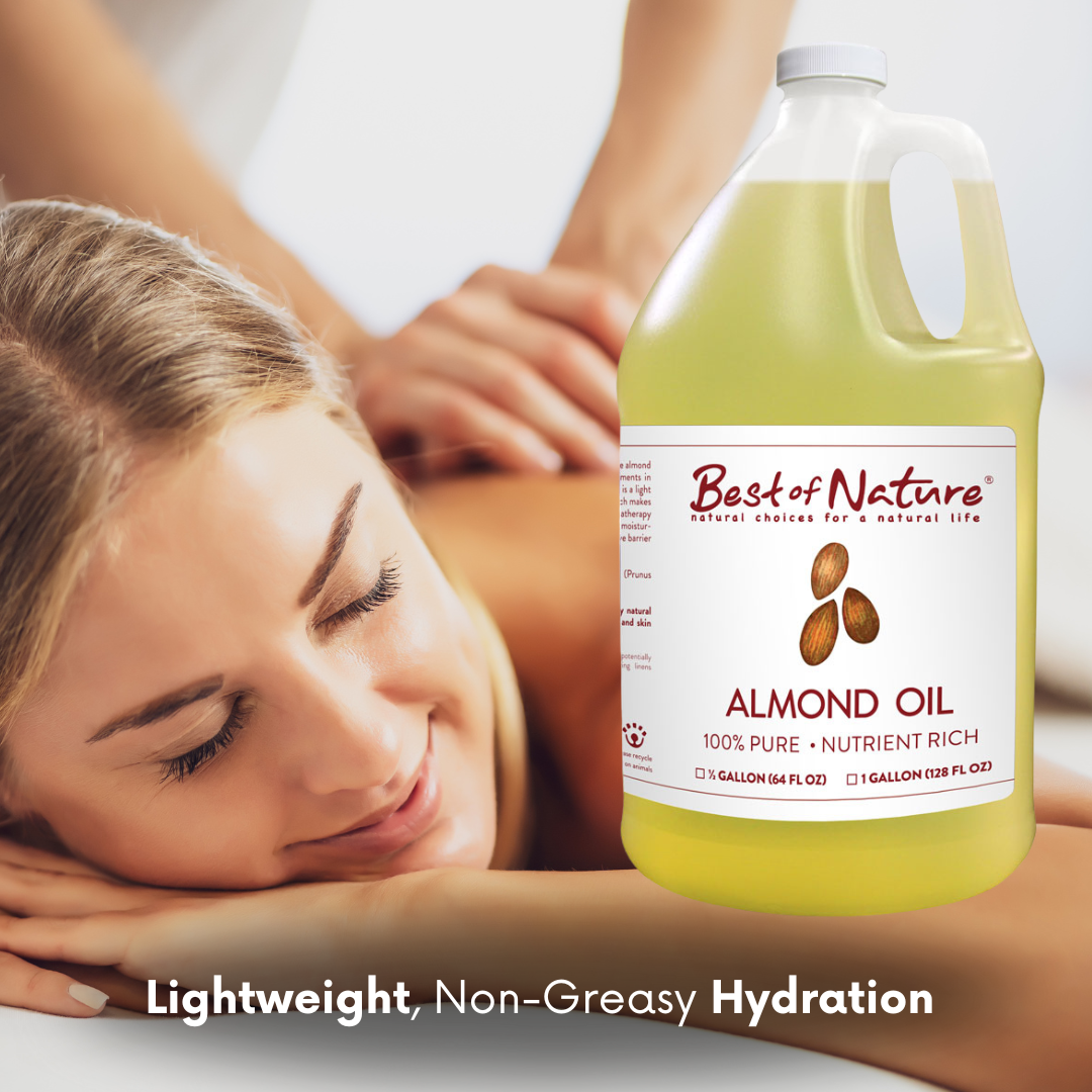Best of Nature – Großhandel Bade-/Körperöl – Duftfreies, feuchtigkeitsspendendes Süßmandel-Körperöl - Haut & Haar 8oz6