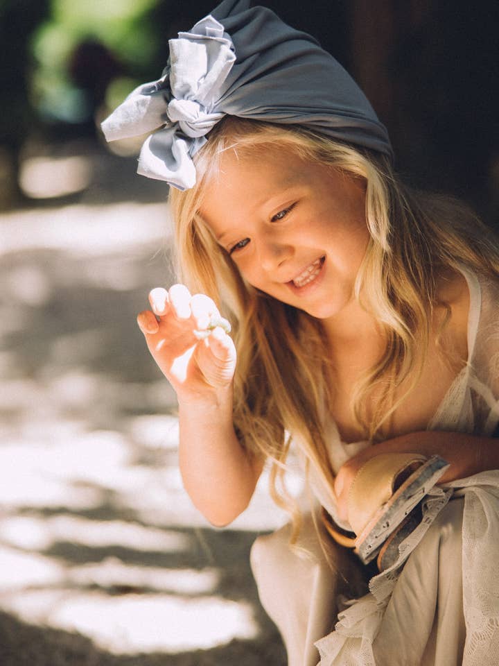 Organic Lilac Turban No.3 for wholesale by Looks by Luks