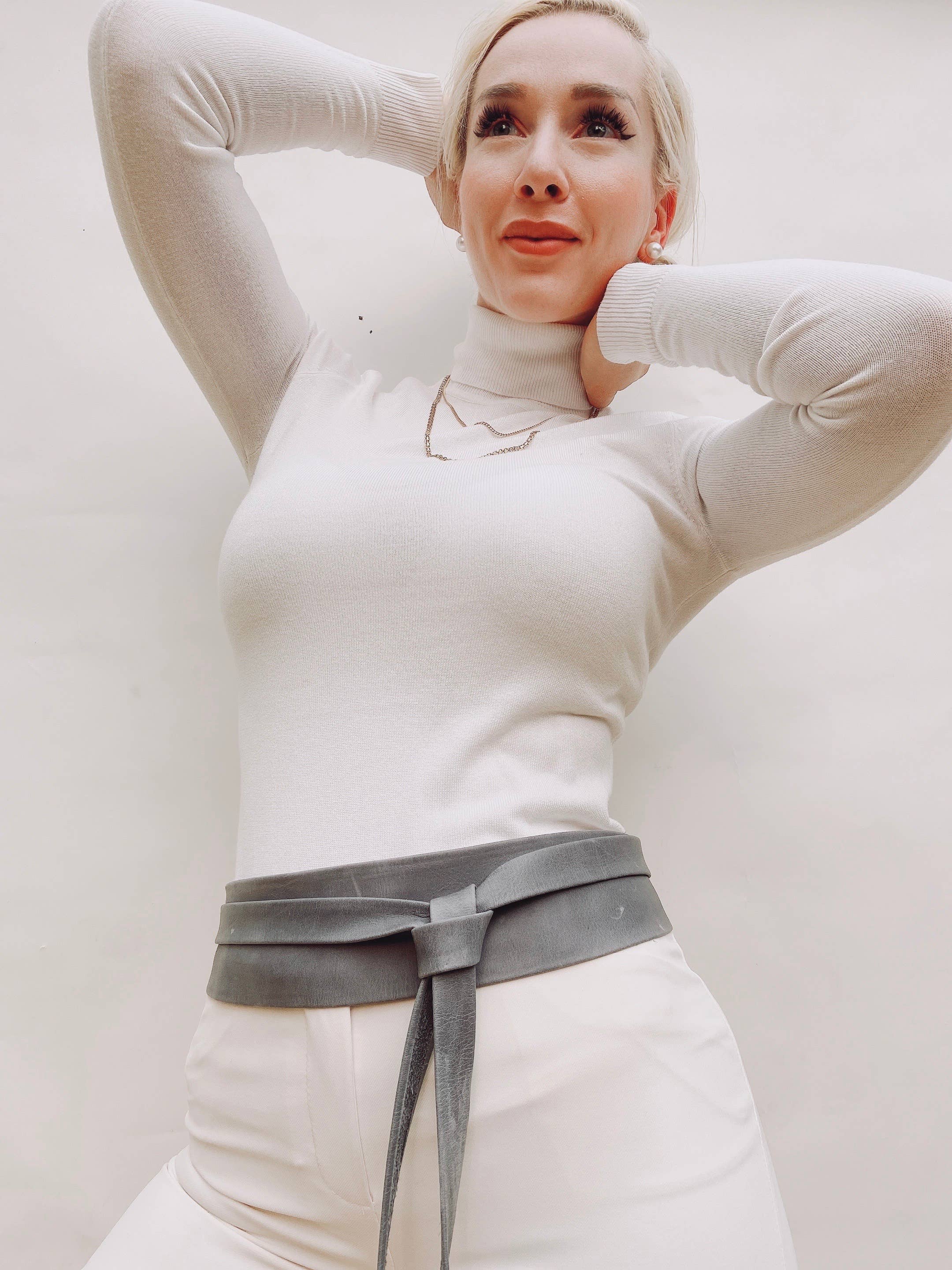 ADA Collection Belts - Wholesale Belt - Women's - Wrap Belt - Grey1