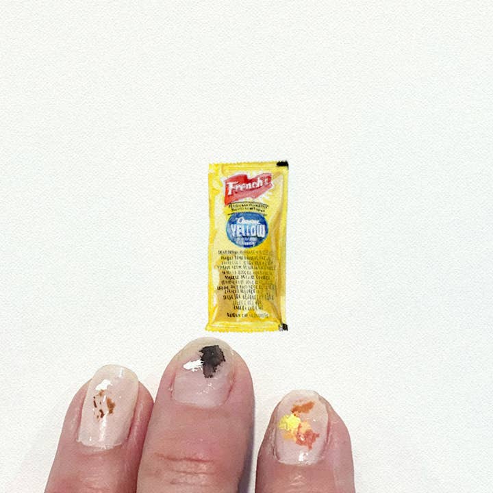 Karen Libecap Tiny Paintings - Wholesale Art print - Mustard Packet Miniature Watercolor Painting - Art Print1