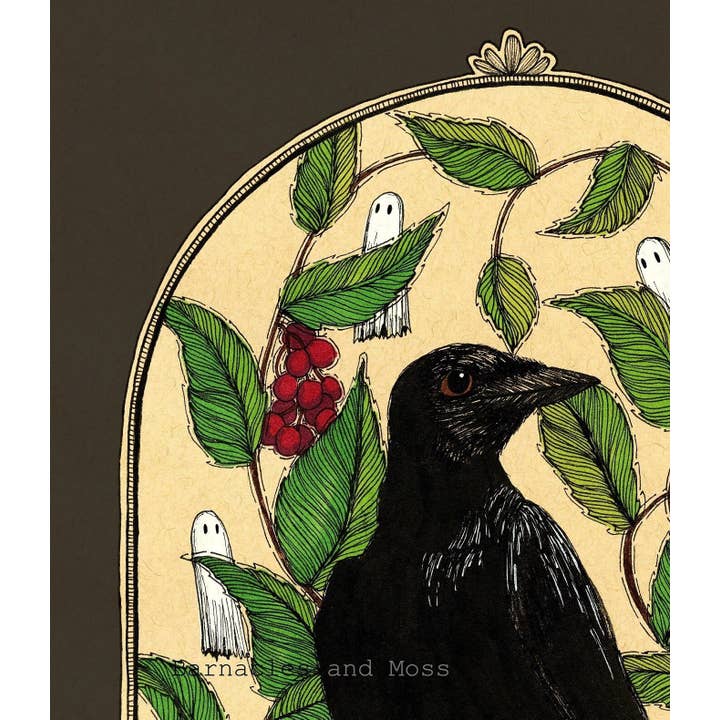 Barnacles and Moss - Wholesale Art Print - Baby Crows Fine Art Print 2