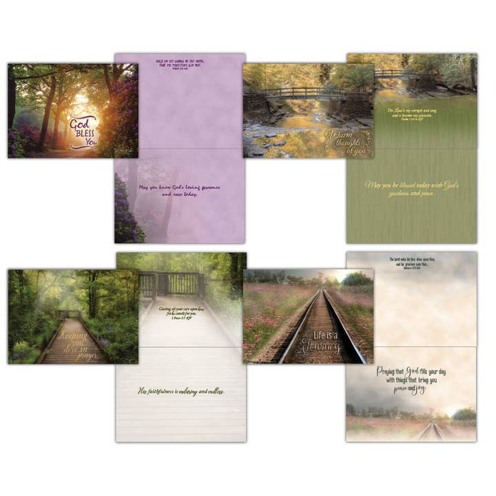 Thinking of You - Peaceful Paths Assorted Boxed Cards for wholesale by Crown Point Graphics