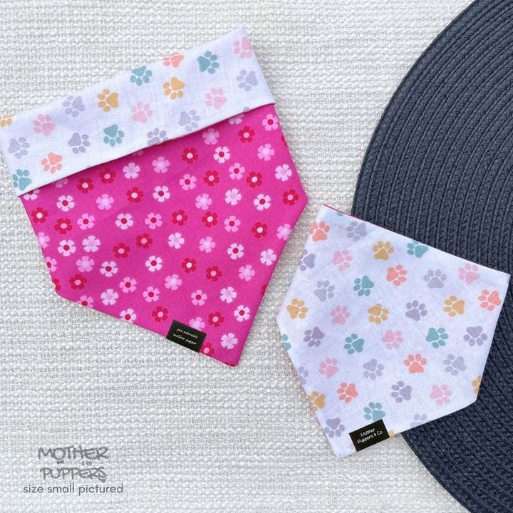 Flower Pawer Bandana for wholesale by Mother Puppers Co.