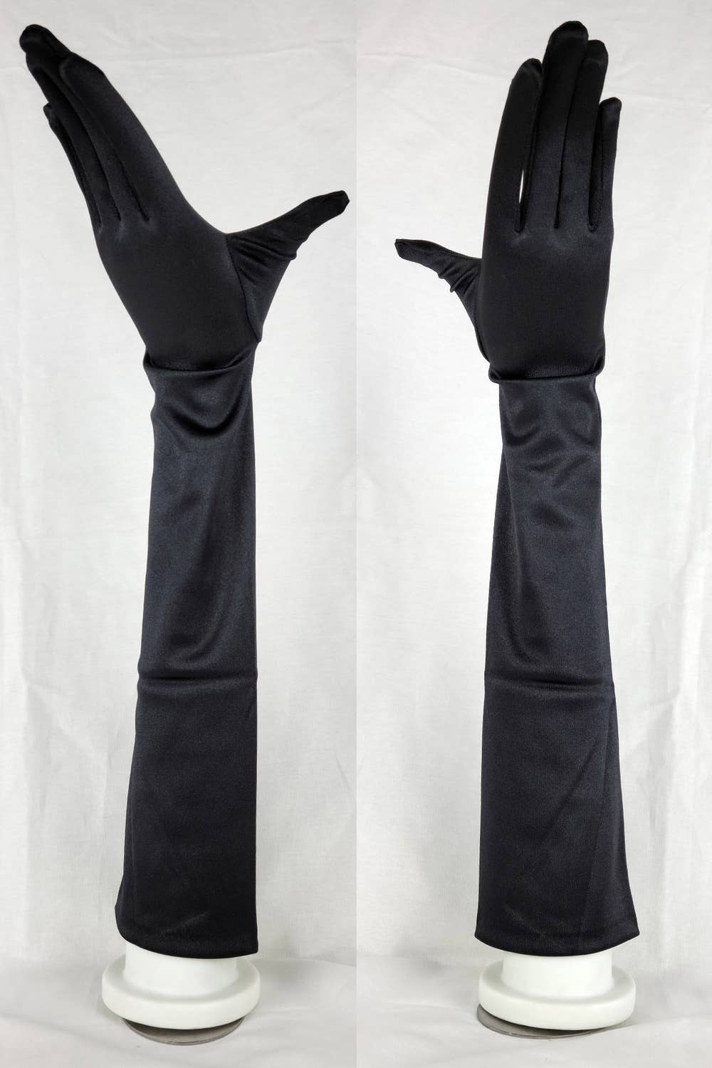 Chicas – wholesale Gloves – Women's – Pair of Elbow Length Satin Evening Gloves G72812BL5