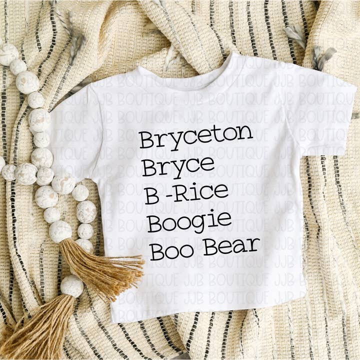 Spitzname — Tee für den Großhandel von Rockin’ 5A Apparel