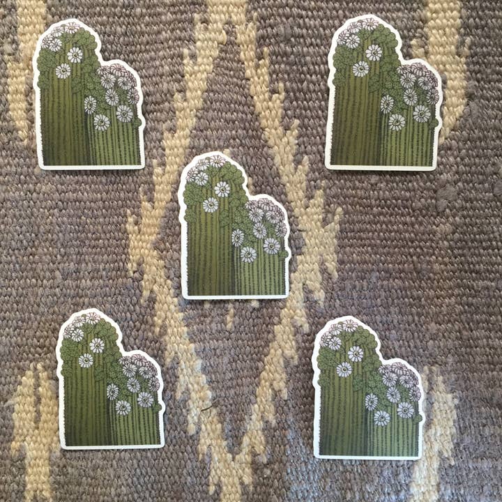 Sonoran Witch Boy - Wholesale Sticker - Double Saguaro Sticker 5