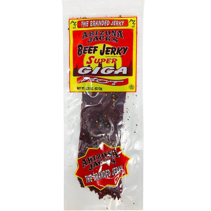 Cow Crack Wholesale - Wholesale Jerky - Arizona Jacks Super Giga Hot 3.25 OZ