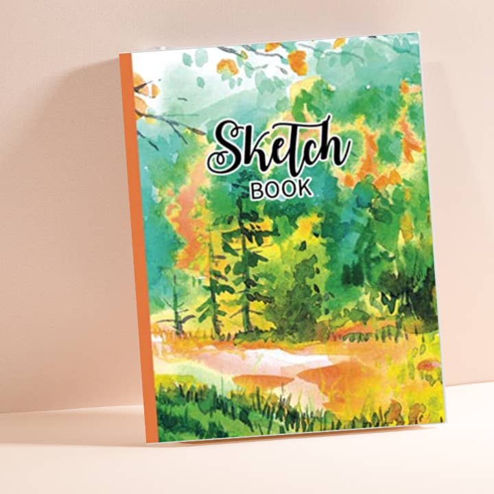Sketch Book Watercolor Forest | Notebook for Drawing for wholesale by Que Linda Stationery Shop