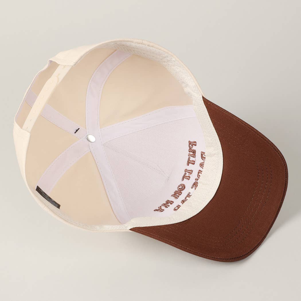 Fashion City - Wholesale Baseball Cap - Unisex - Put It On My Dad's Tab Embroidery Two-Tone Hat14