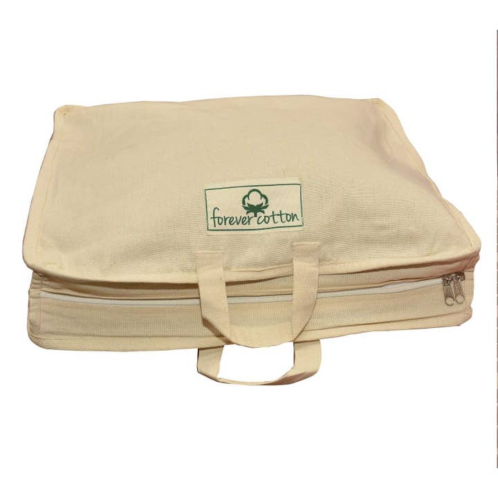 ForeverCotton - Venta al por mayor Bolsa para ropa - Portatrajes de algodón de primera calidad (tamaño 16 x 17 x 3 pulgadas)