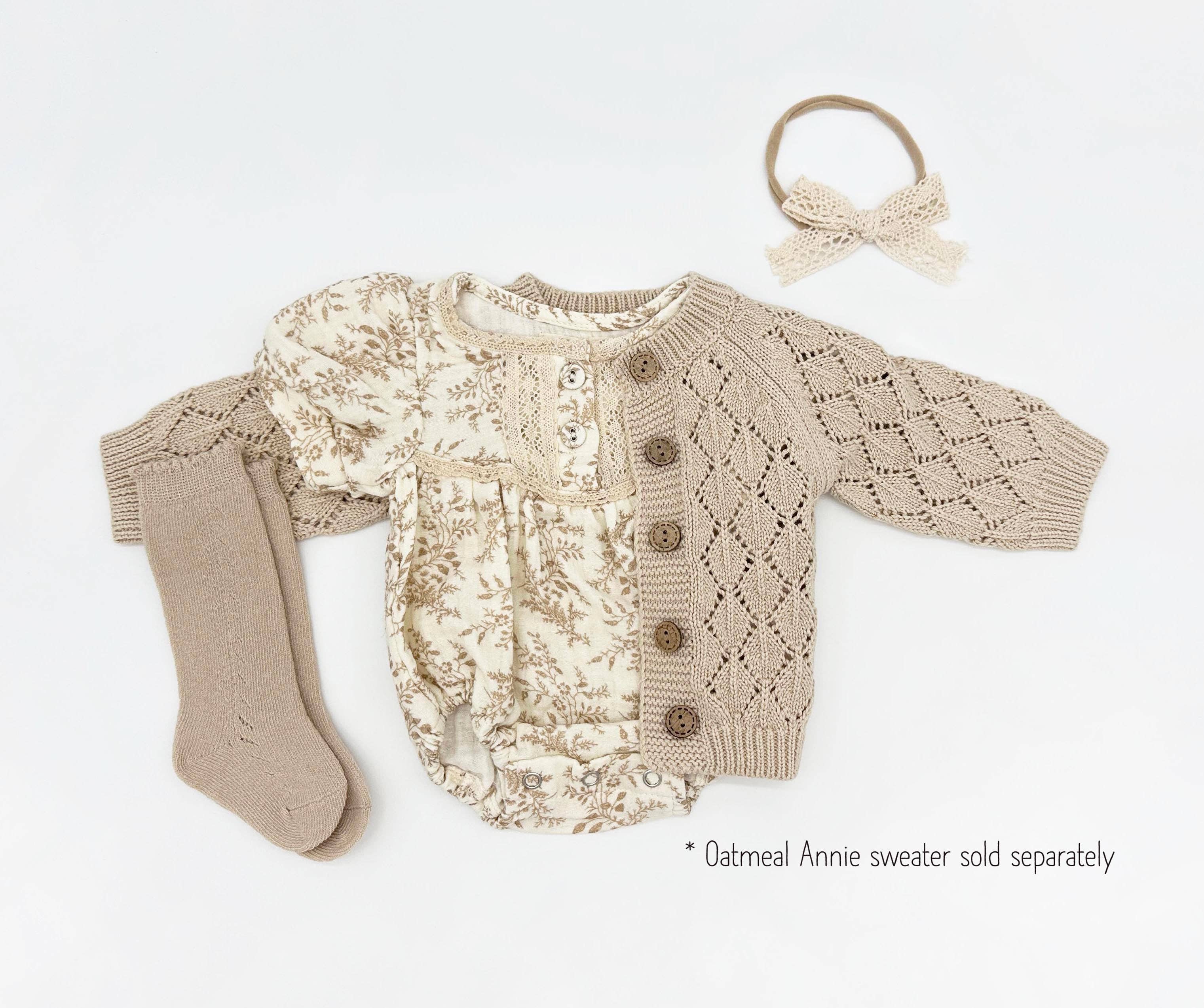 OLIVE & CRADLE - Vente Ensemble de vêtements – bébé - Ensemble Combinaison à Manches Courtes Elodie9