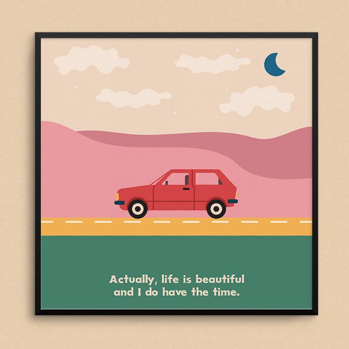 Life Is Beautiful Kunstdruck für den Großhandel von Mad Love Creative Co.