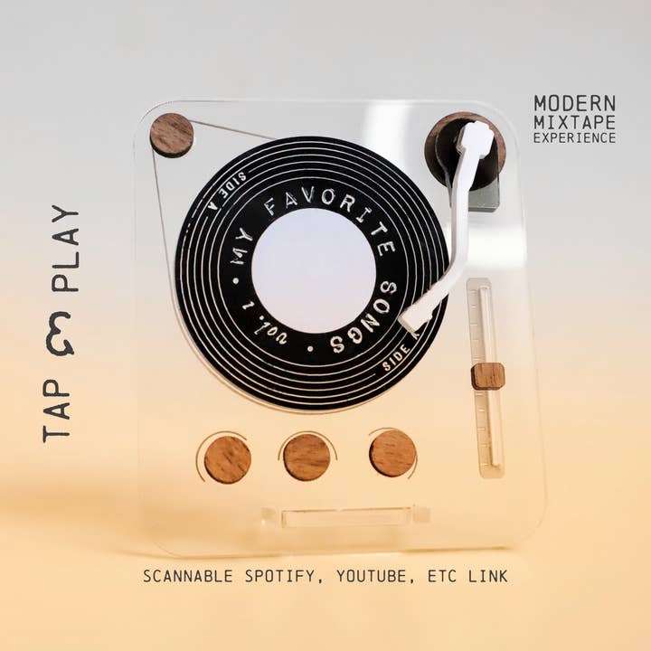 Rock Laser Scissor Studio – Großhandel Magnete – Scannbare Schallplatten-Magnetscheibe mit NFC-Tag Spotify Youtube