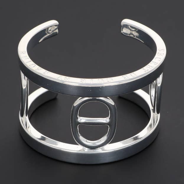 n°7 - NAVY XXL CUFF for wholesale by SECRET DE CUIR