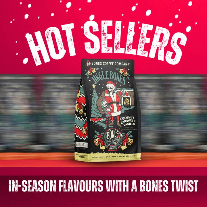 Bones Coffee Company - Wholesale Iced Coffee/Cold Brew - Peppermint Mocha Latte | 12-Pack | Holiday Iced Coffee