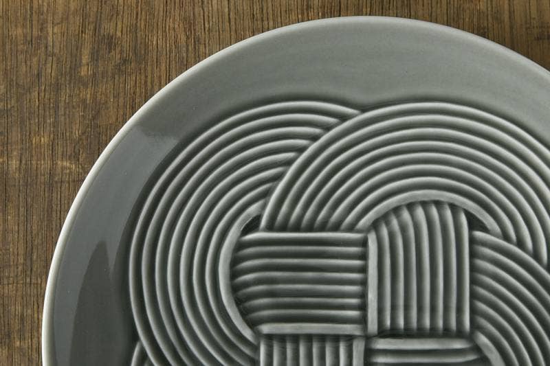 Yamani - Wholesale Dinner Plate - Oda pottery Musubi 19cm plate - black3