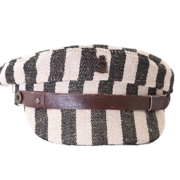 The Sea Cap - Black Stripe for wholesale on Faire0