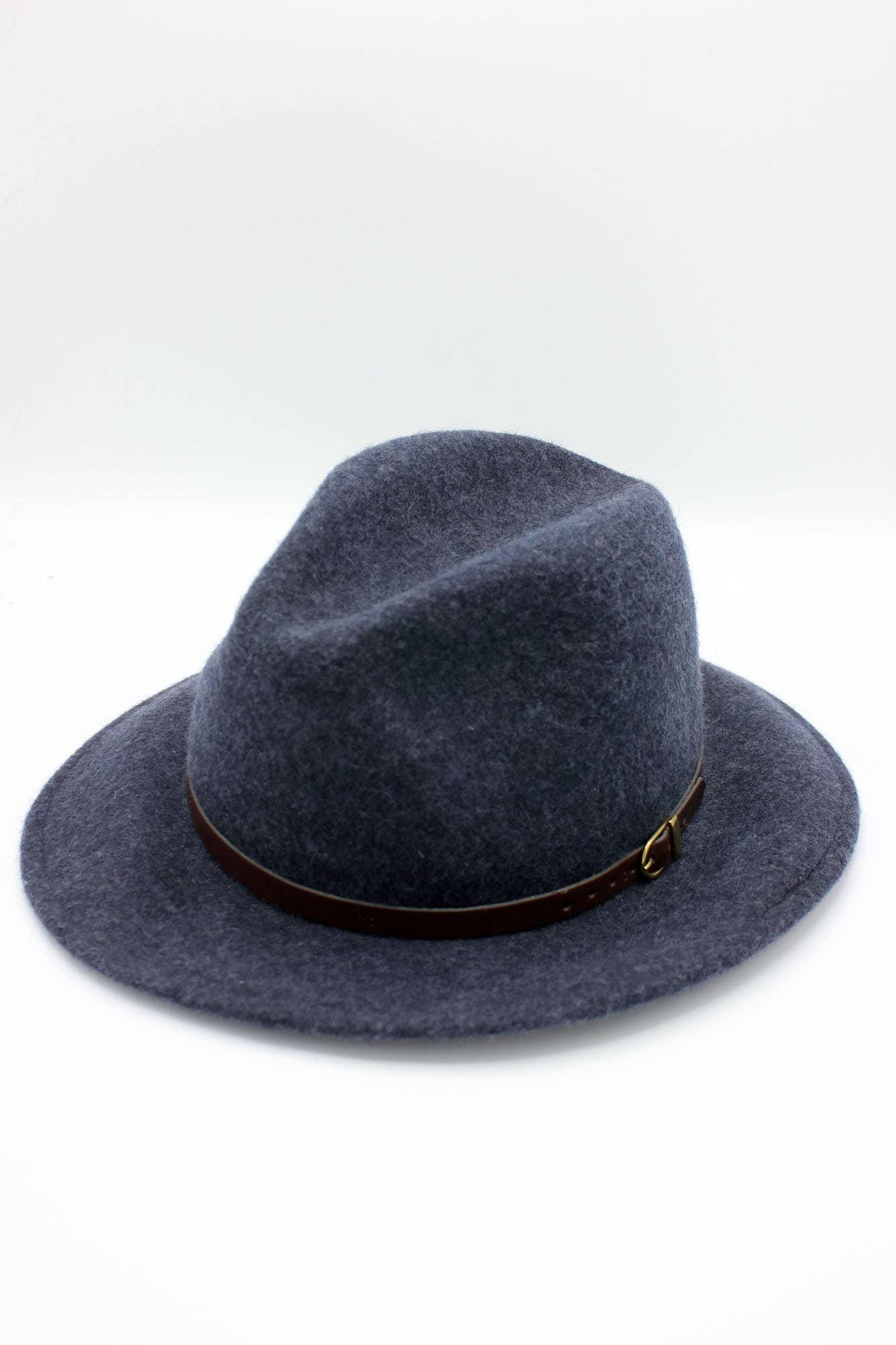 Hologramme Paris - Wholesale Fedora - Unisex - Heather Wool Fedora Hat with Belt5