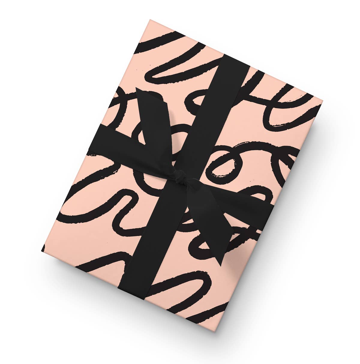 Dahlia Press - Wholesale Flat Wrap - Squiggle - Gift Wrap (Single Sheets)1